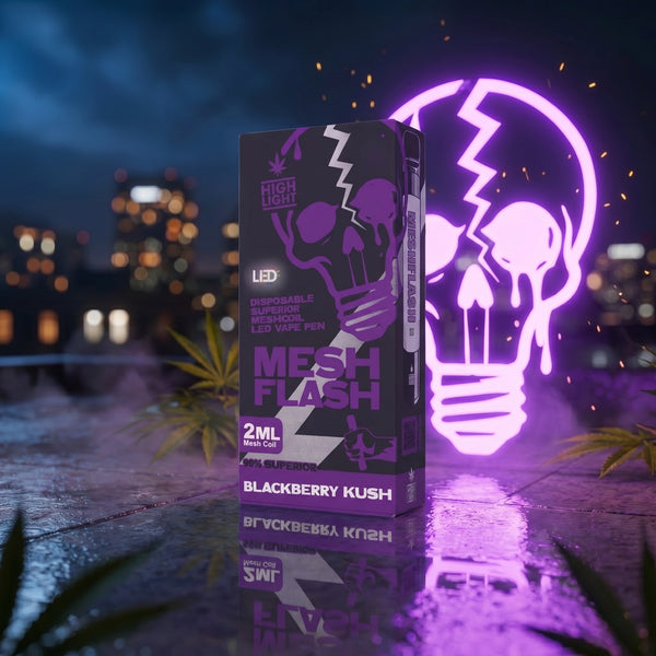 H2 Superior Vape Blackberry Kush 2 ml: disposable vape by Mesh-Flash