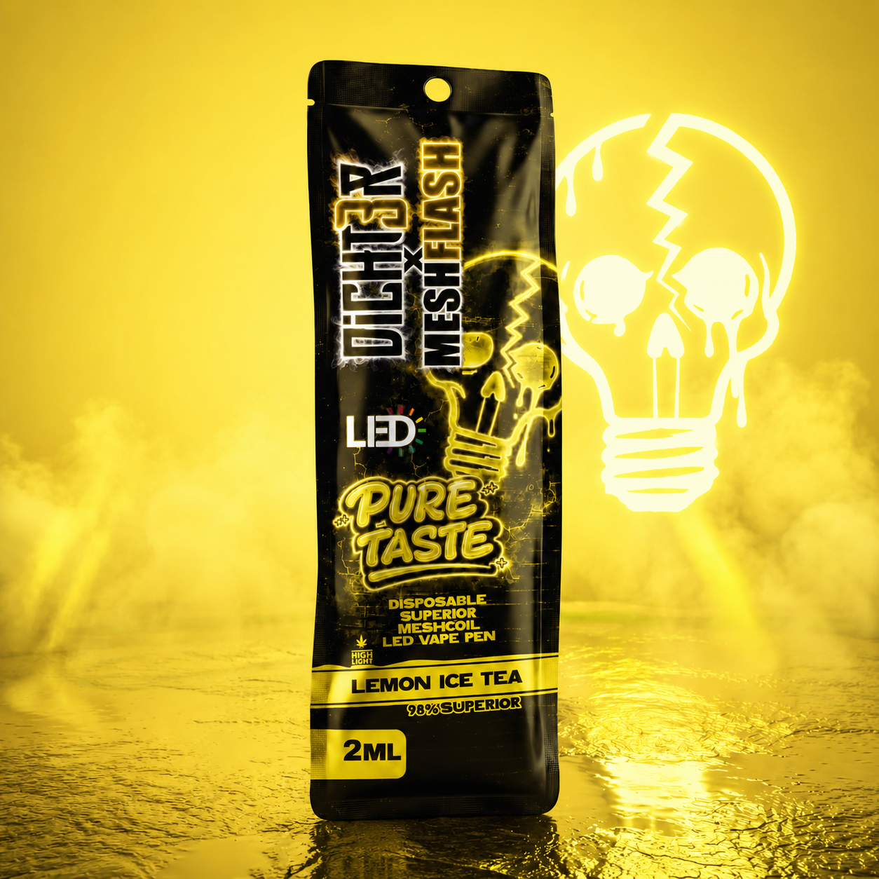DICHT3R × MESHFLASH -Lemon Ice Tea