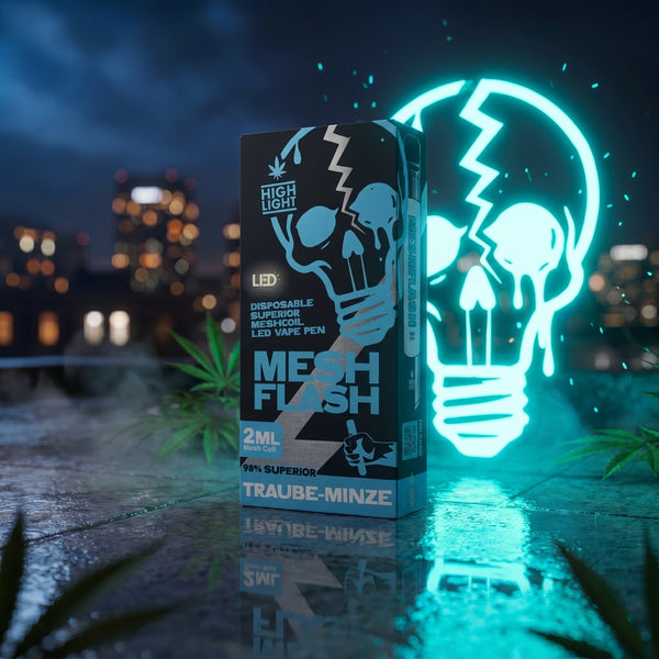 H2 Superior Vape Traube-Minze 2 ml: disposable vape by Mesh-Flash
